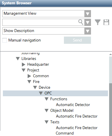 The Customized OPC Library at the Project Level.